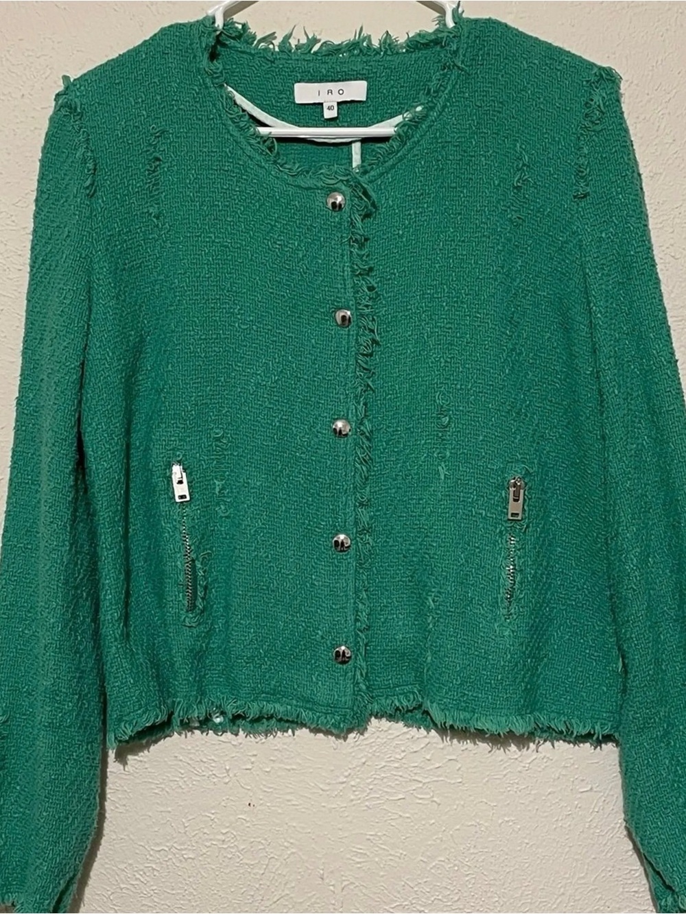 IRO Agnette Distressed Tweed Blazer